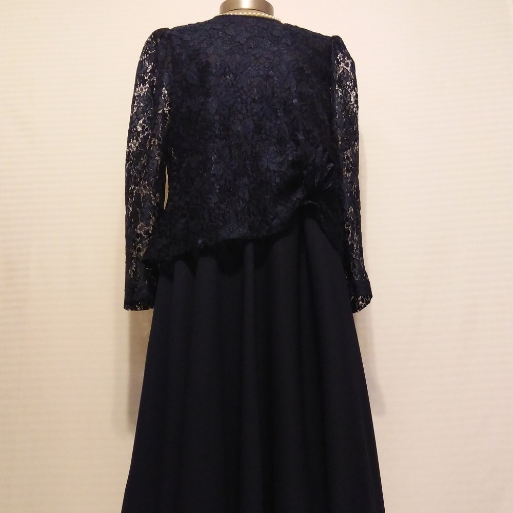 2/$20 CLOSET CLOSING DARK BLUE LACEY DRESS